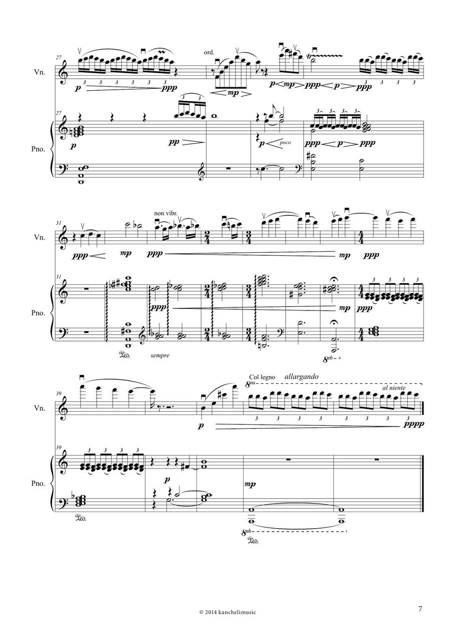 18 Miniatures for Violin and Piano Violin Solo scores gallery preview page 6