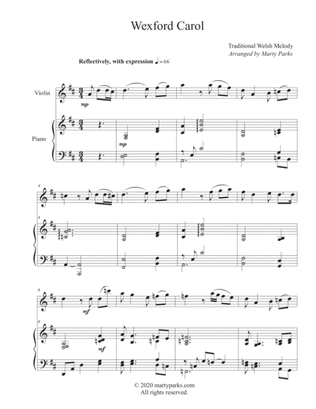 Wexford Carol (Violin-Piano)