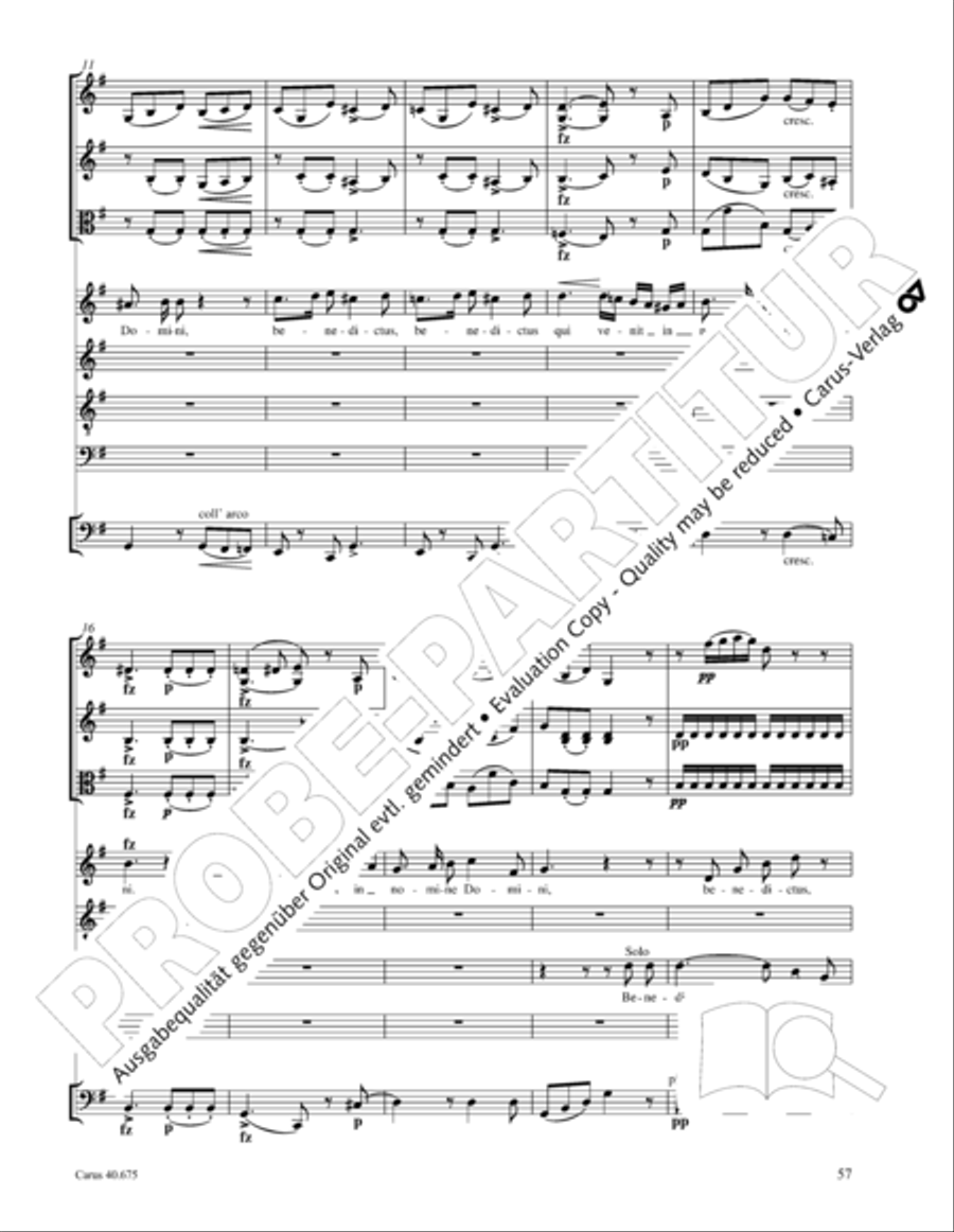 Mass in G Major STB scores gallery preview page 70
