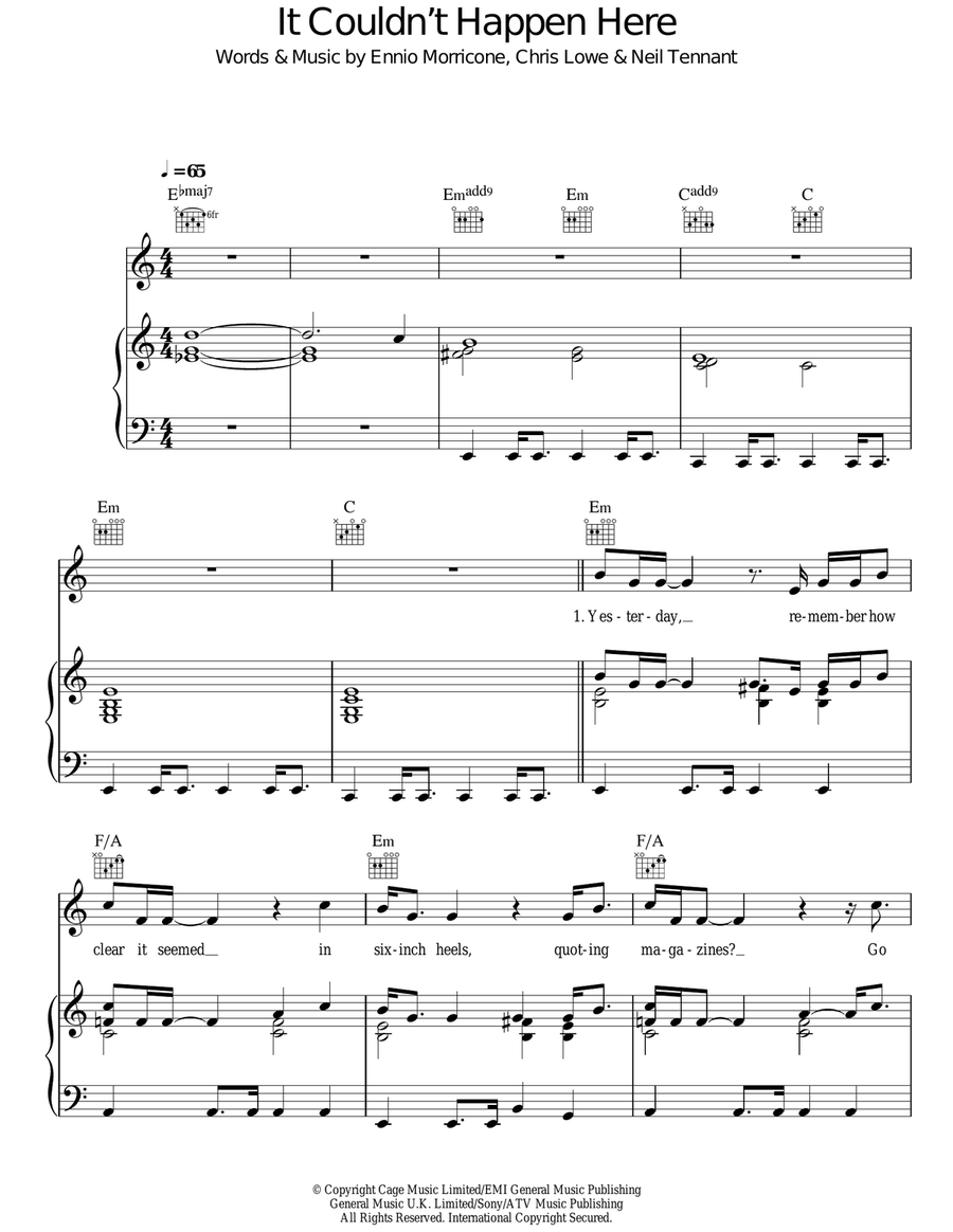 It Couldn't Happen Here Acoustic Guitar scores gallery preview page 1