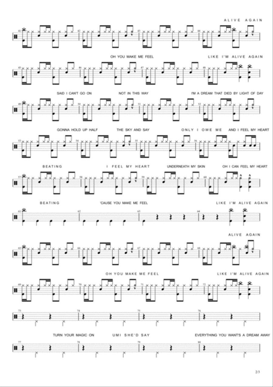 Adventure Of A Lifetime Adventure Of A Lifetime Drum Set scores gallery preview page 2