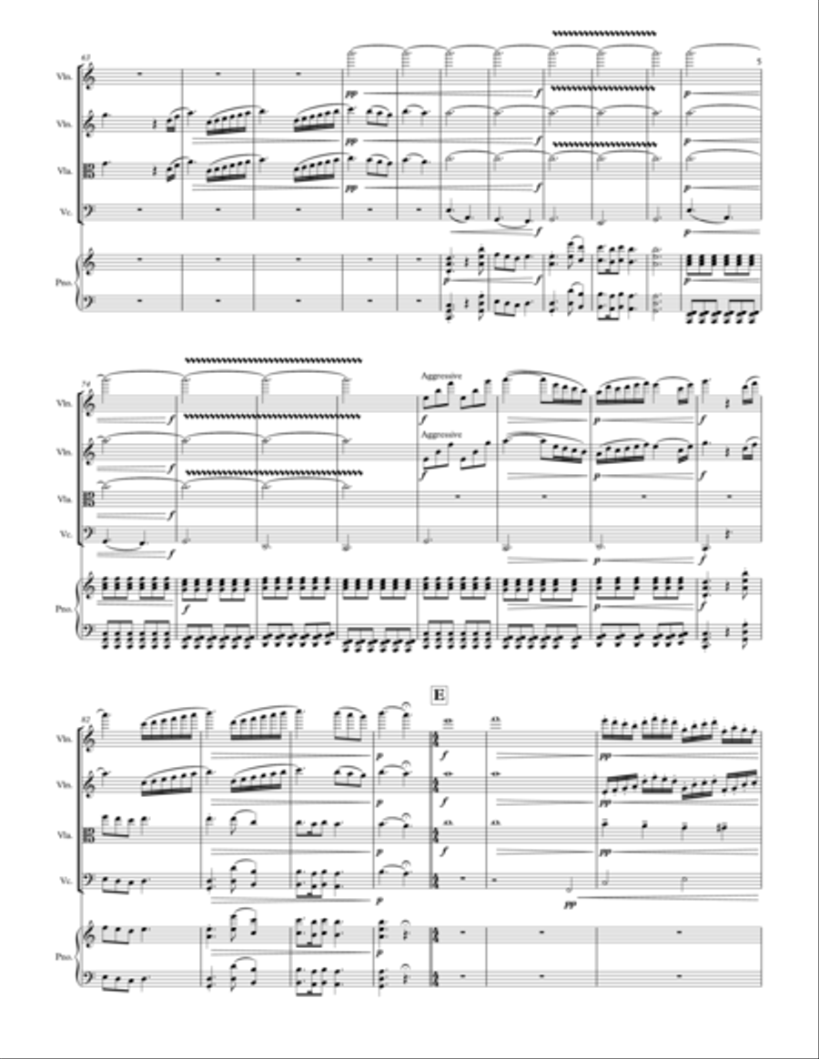 Amber Paintings for Piano Quintet Piano Quintet scores gallery preview page 5