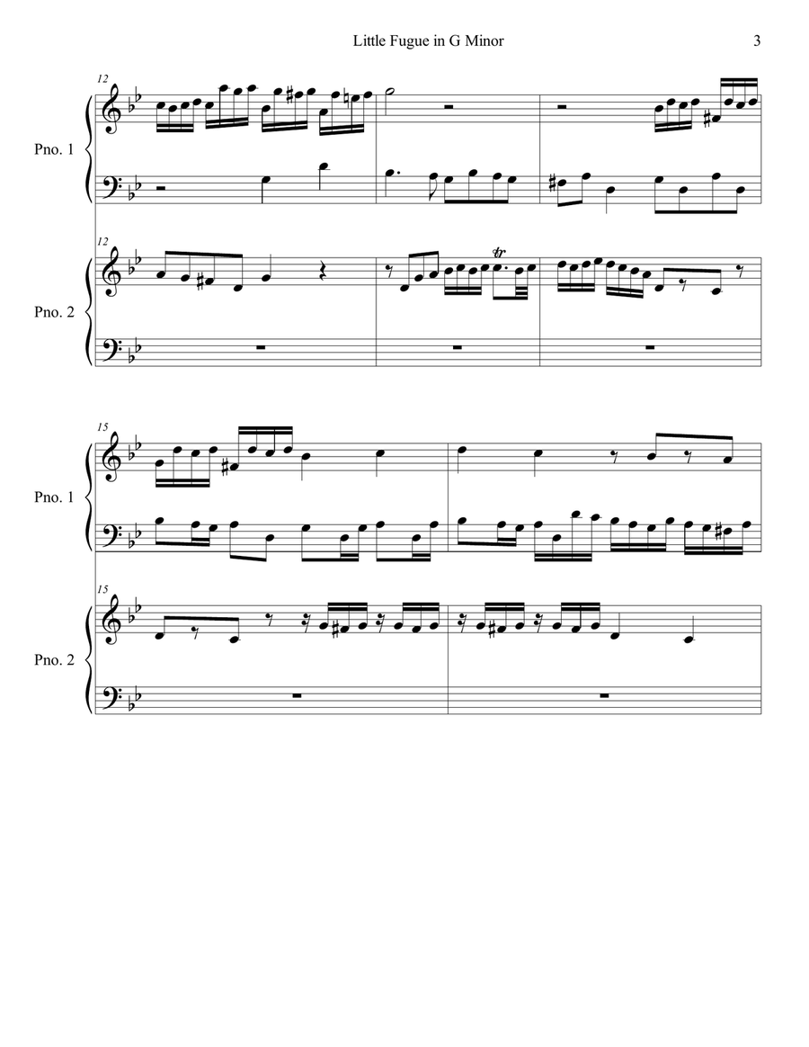 JS Bach, 