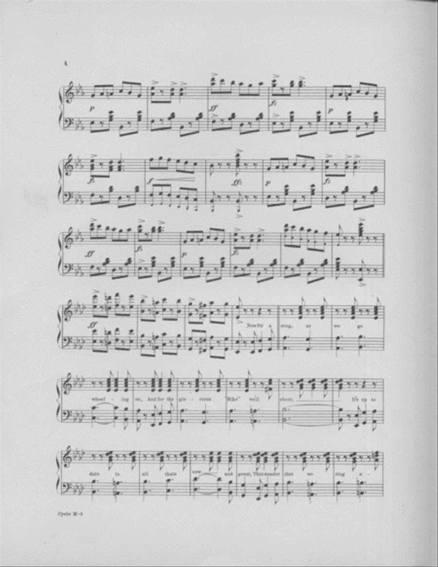 New York and Coney Island Cycle March Two-Step Piano Solo scores gallery preview page 3