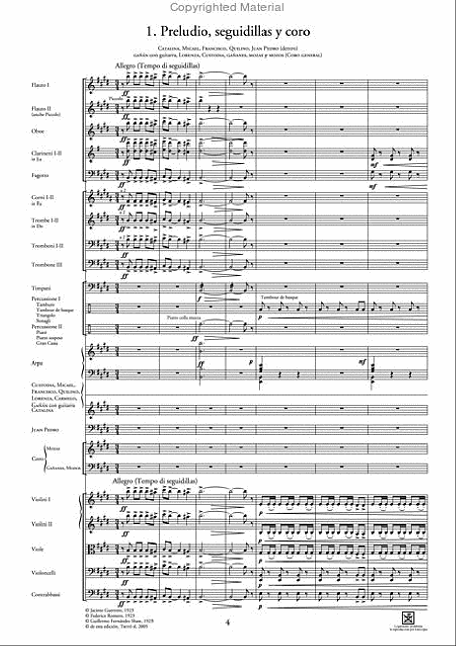La rosa del azafrán (partitura) 4-Part scores gallery preview page 2