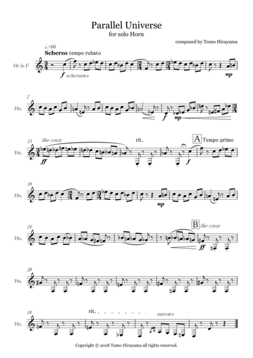 Parallel Universe for solo Horn