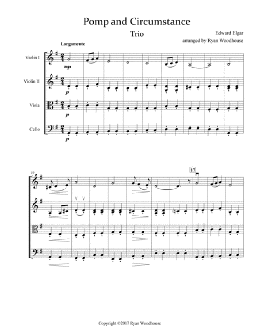 Pomp and Circumstance - String Quartet String Quartet scores gallery preview page 3