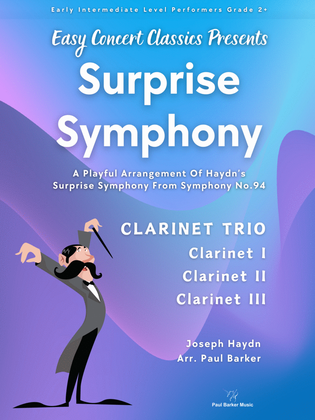 Book cover for Surprise Symphony (Clarinet Trio)