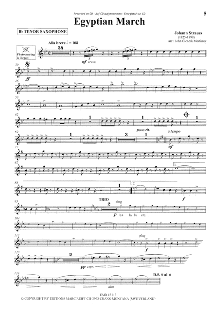 Play The 1st Tenor Sax With The Philharmonic Wind Orchestra Concert Band scores gallery preview page 6