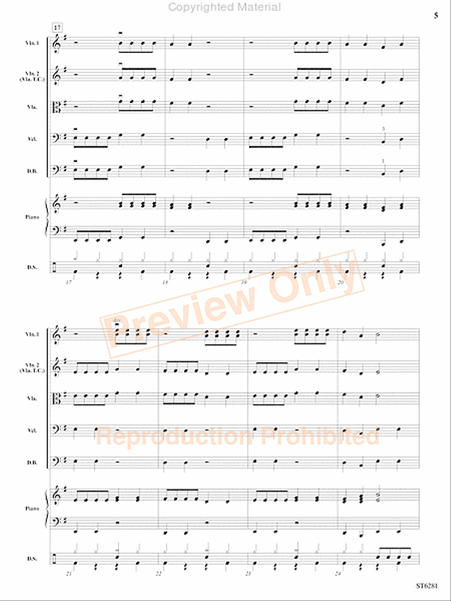 Pepperoni Pizza Rock String Orchestra scores gallery preview page 6
