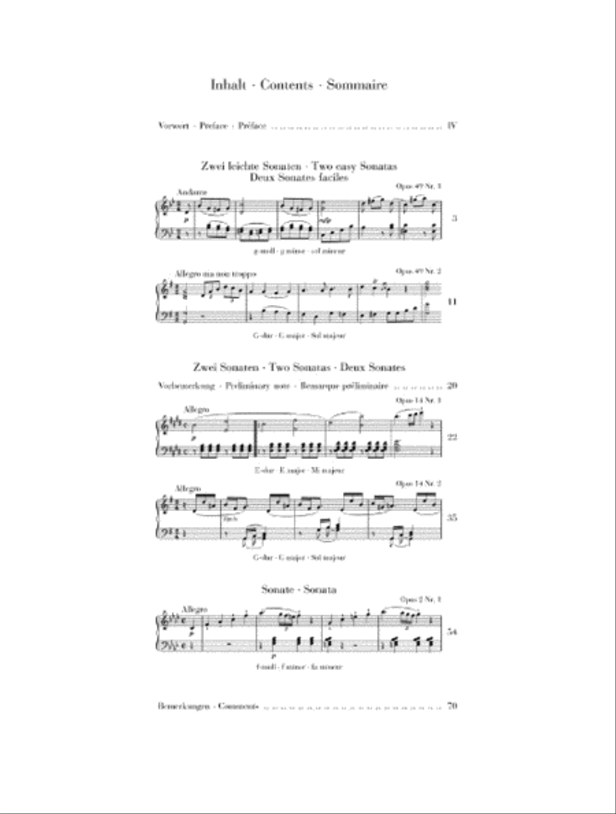 Five Easy Piano Sonatas Easy Piano scores gallery preview page 2
