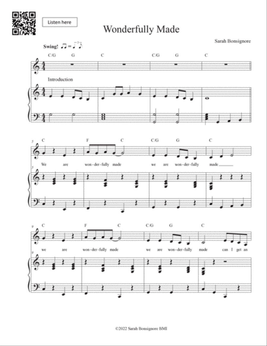 Wonderfully Made Voice scores gallery preview page 2