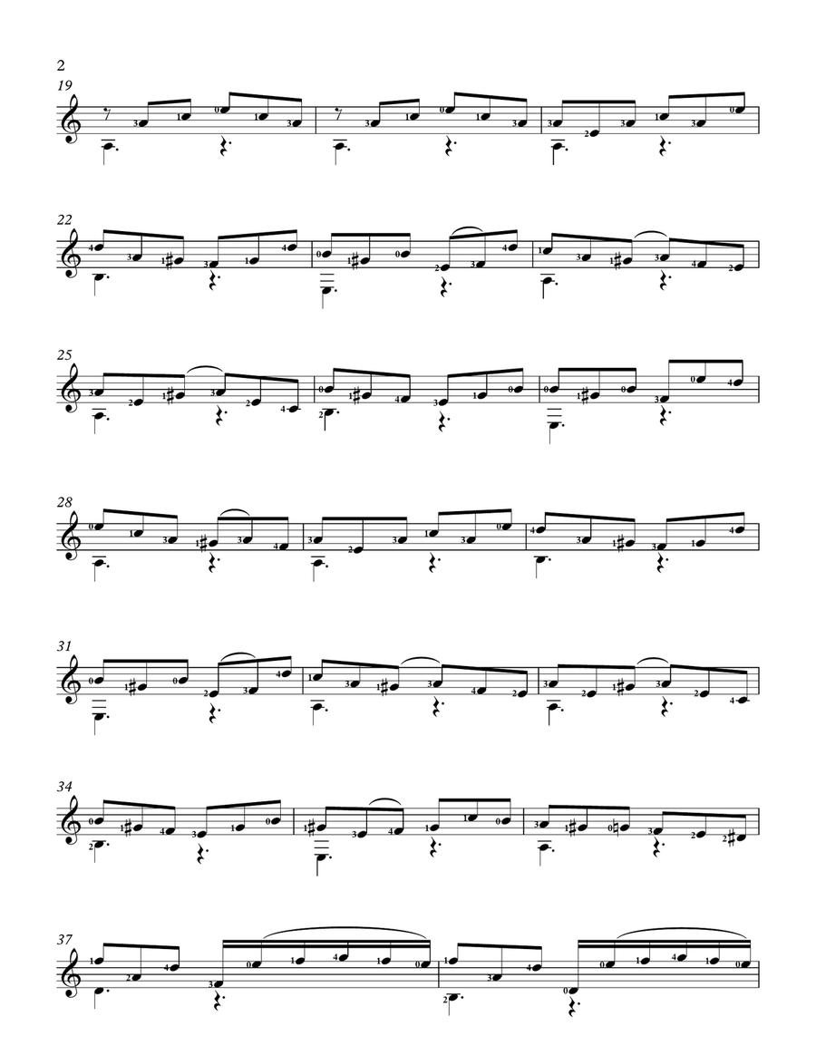 Waltz of happiness Waltz of happiness Classical Guitar scores gallery preview page 2