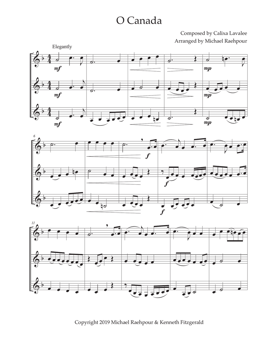 O canada trumpet sales