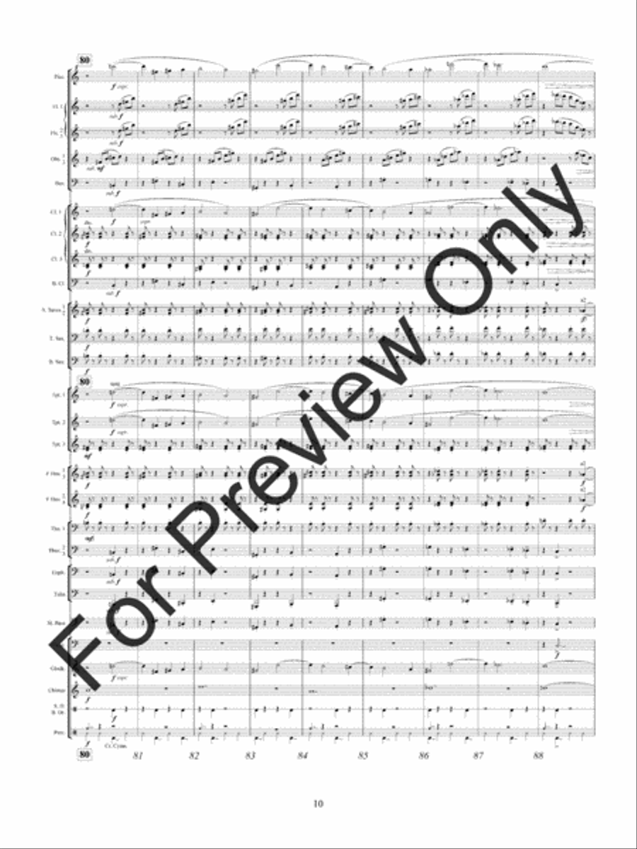 Shards Of Glass (Score) Concert Band scores gallery preview page 13
