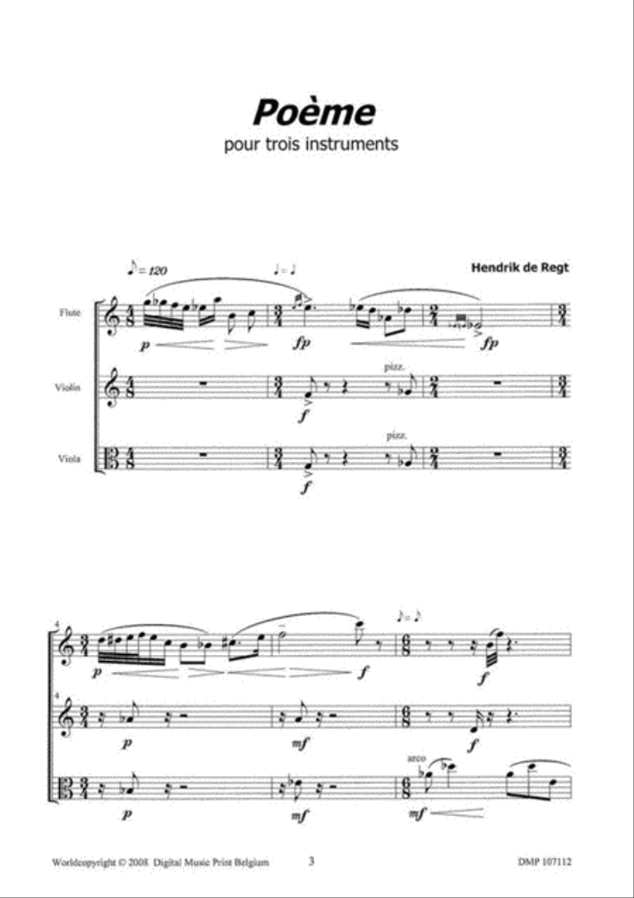 Poème Poème Flute scores gallery preview page 2