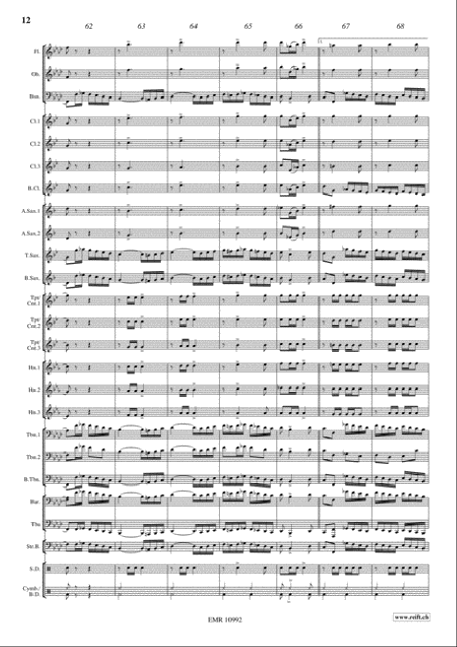 Brass Explosion Concert Band scores gallery preview page 13