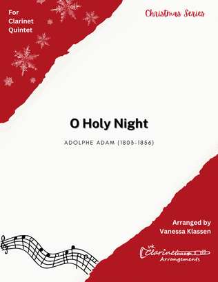 O Holy Night for Clarinet Quintet