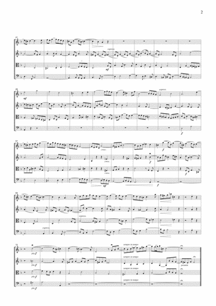 J.S.Bach Die Kunst der Fuge No.1, BWV1080, for string quartet, CB209 image number null