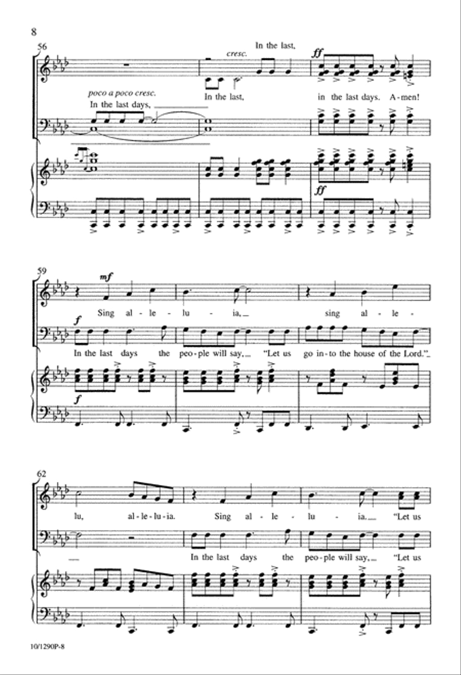 In the Last Days 4-Part scores gallery preview page 8
