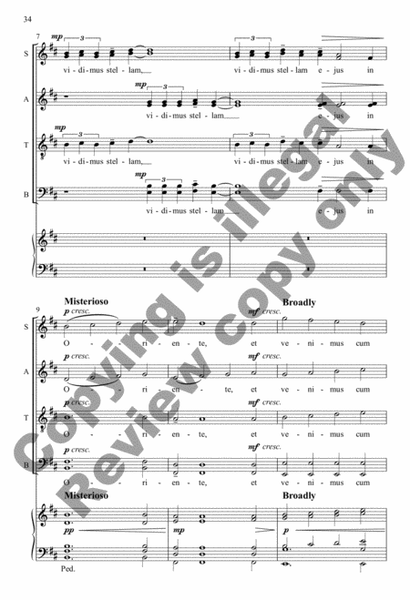 Vidimus stellam (We Have Seen His Star) (Organ/Choral Score) image number null