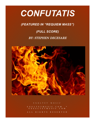 Book cover for Confutatis (from "Requiem Mass" - Full Score)