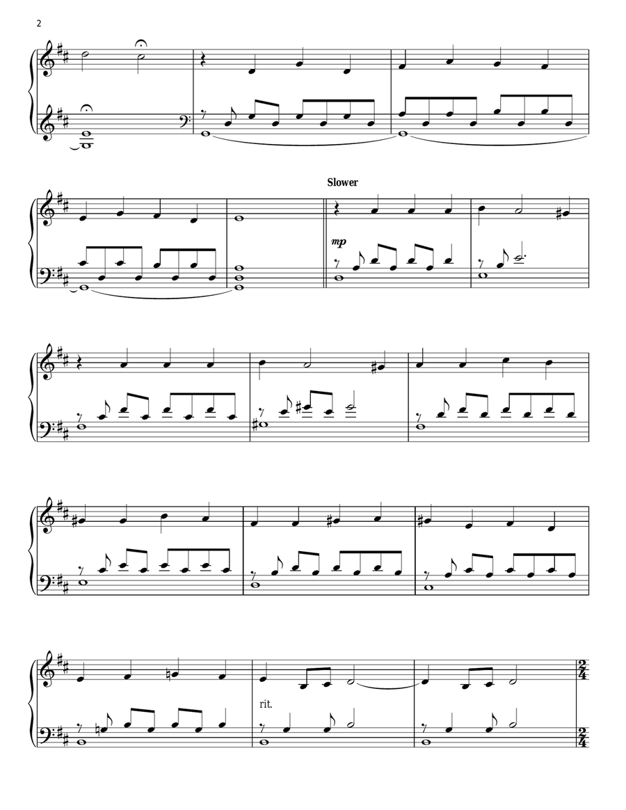 Rooftop Kiss Piano Solo scores gallery preview page 2
