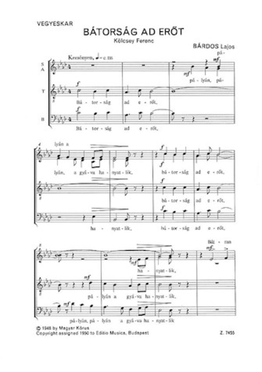 BÁtorsÁg Ad ErÔt BÁtorsÁg Ad ErÔt A Cappella scores gallery preview page 1