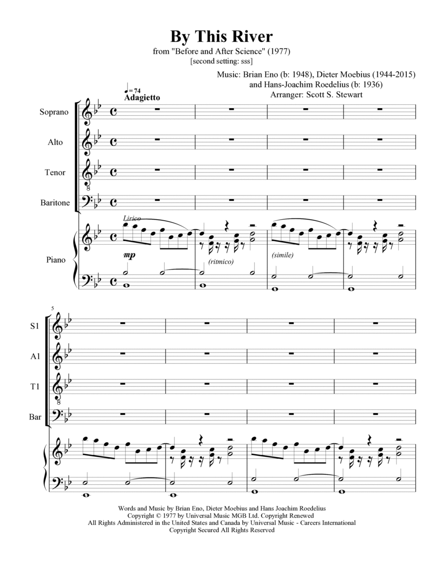 By This River 4-Part scores gallery preview page 1
