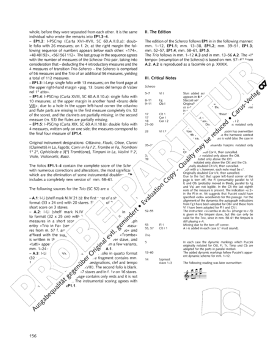 Edizione Nazionale delle Opere di Giacomo Puccini. II. Instrumental music; 1. Works for orchestra (vol. II/1) Score scores gallery preview page 203