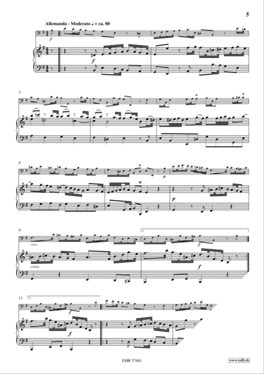 Sonata No. 4 Bassoon Solo scores gallery preview page 6
