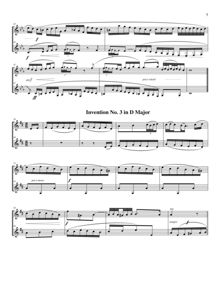 Fifteen Two-Voice Inventions for Clarinet Duet image number null