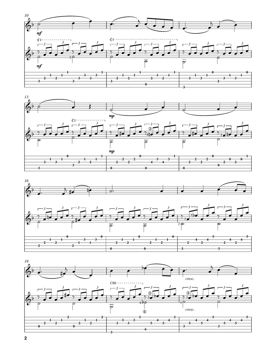 Reverie (Songs Without Words, Op. 85, No. 1) Flute scores gallery preview page 2