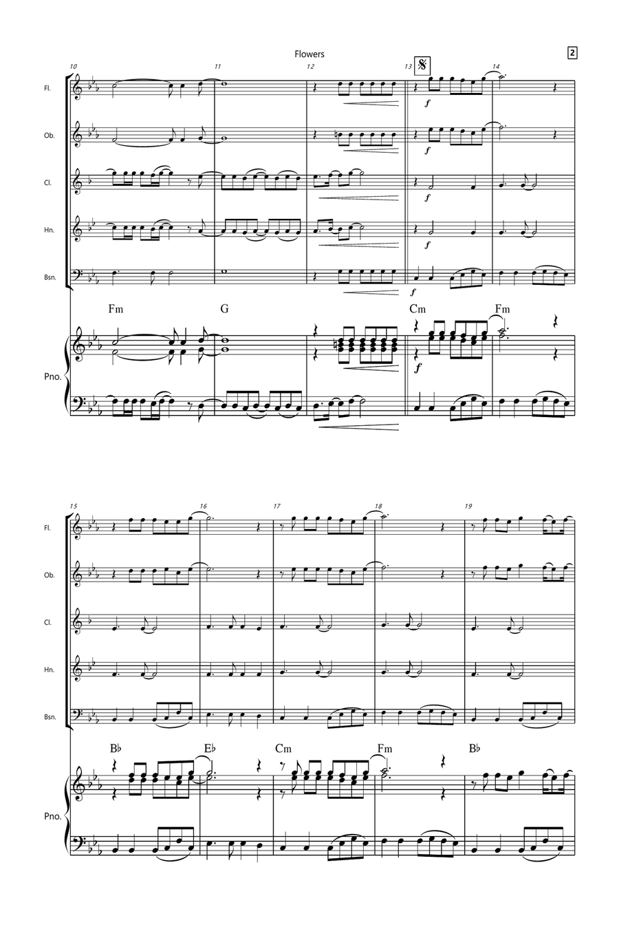Flowers Small Ensemble scores gallery preview page 2