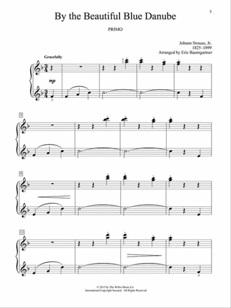 Easy Classical Duets Easy Piano scores gallery preview page 4