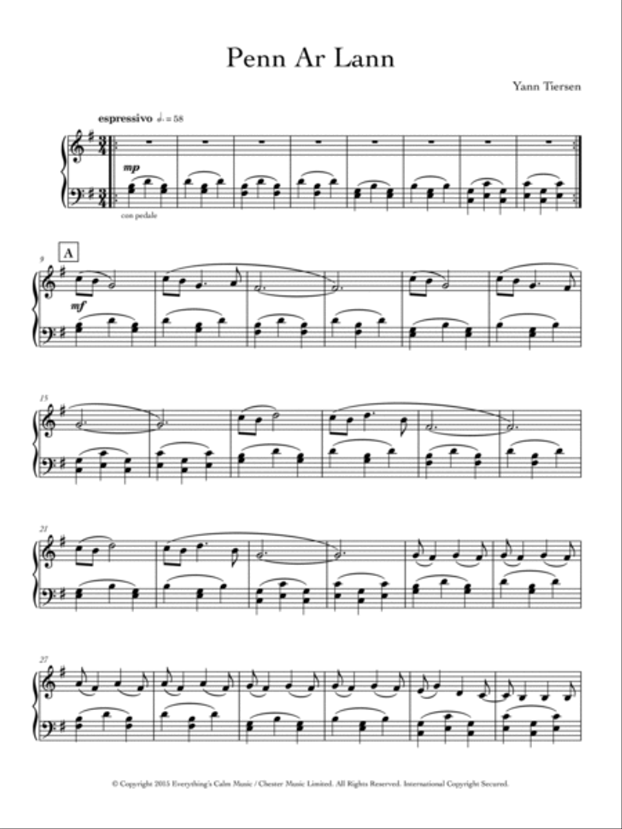 Penn Ar Lann Piano Solo scores gallery preview page 2