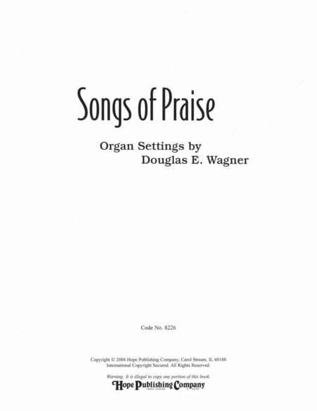 Songs of Praise for Organ