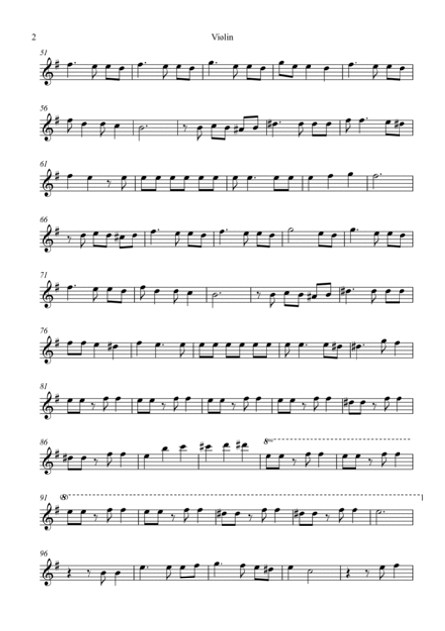 La Foule Violin Solo scores gallery preview page 2