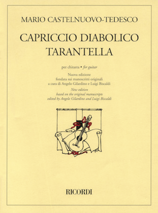 Book cover for Capriccio Diabolico and Tarantella