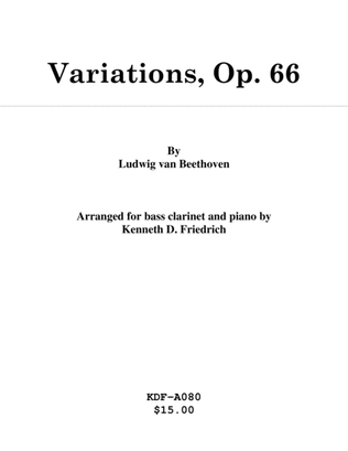 Variations, Op. 66 - bass clarinet and piano