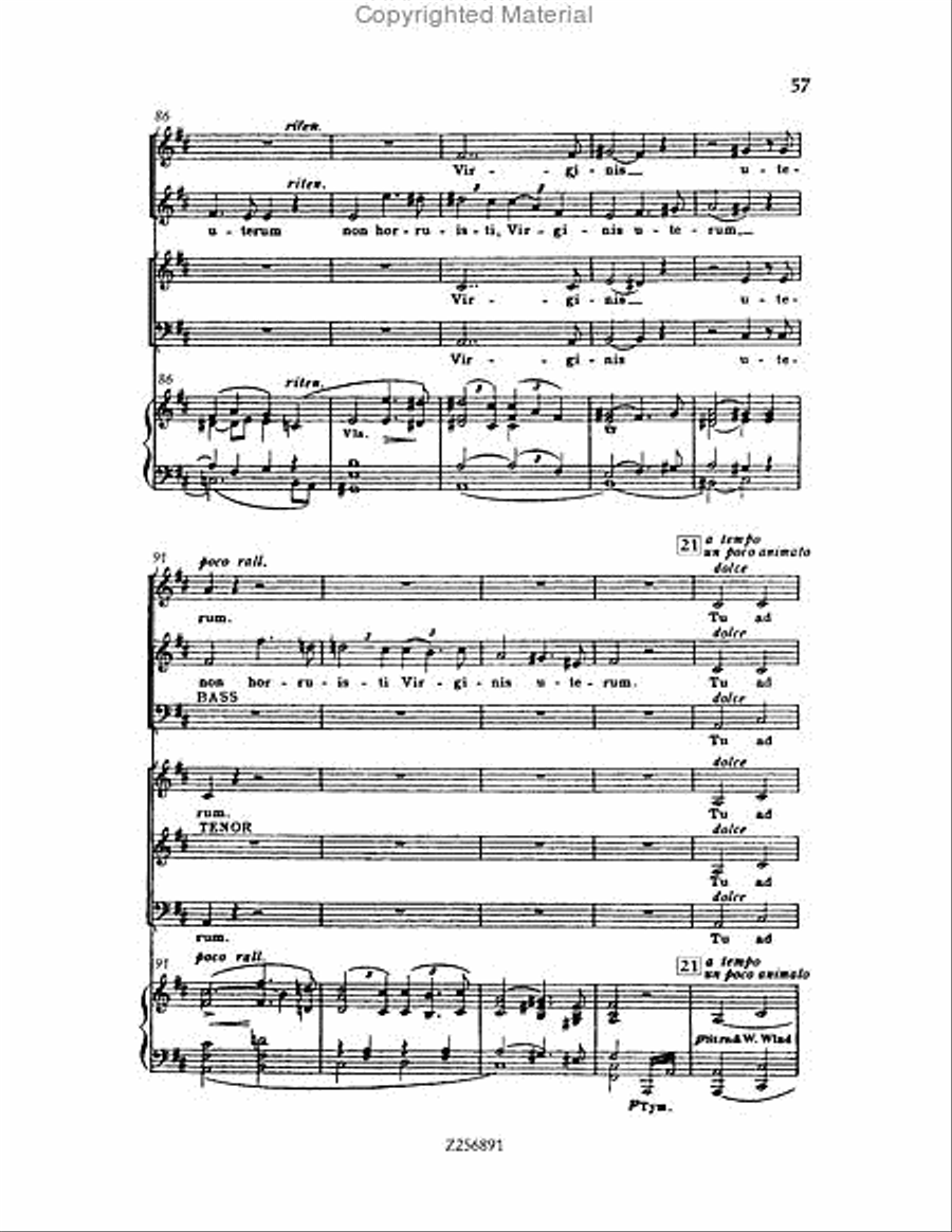 Te Deum, H 118 Choir scores gallery preview page 57