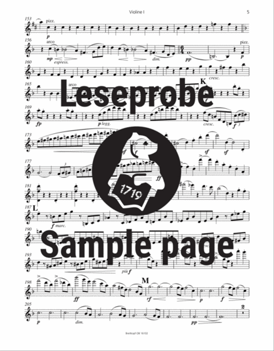 Symphony No. 3 in F major Op. 90 Orchestra scores gallery preview page 5