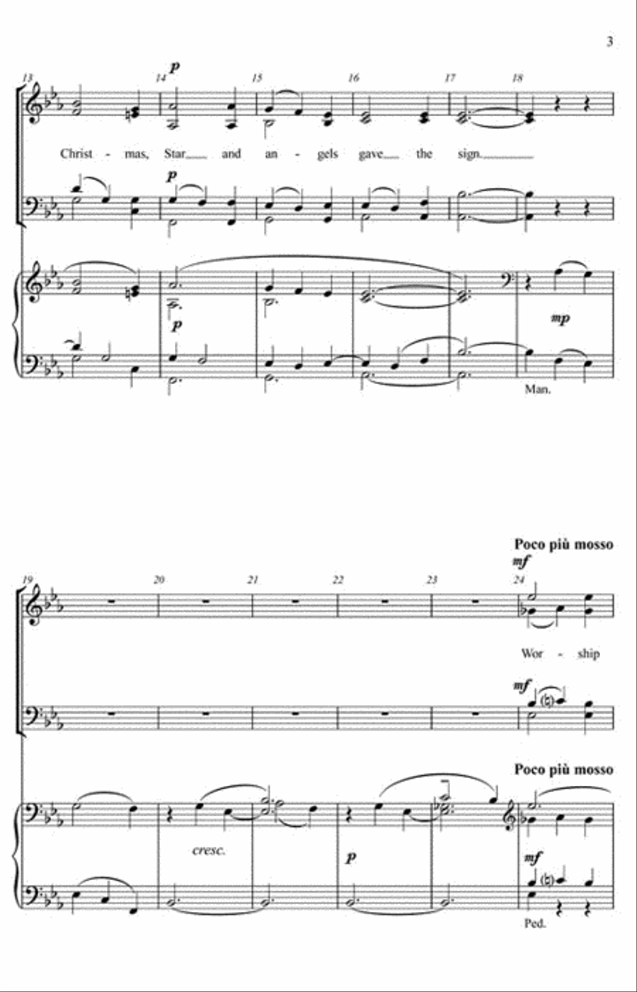 Love Came Down at Christmas 4-Part scores gallery preview page 3