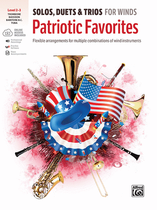 Book cover for Solos, Duets & Trios for Winds -- Patriotic Favorites