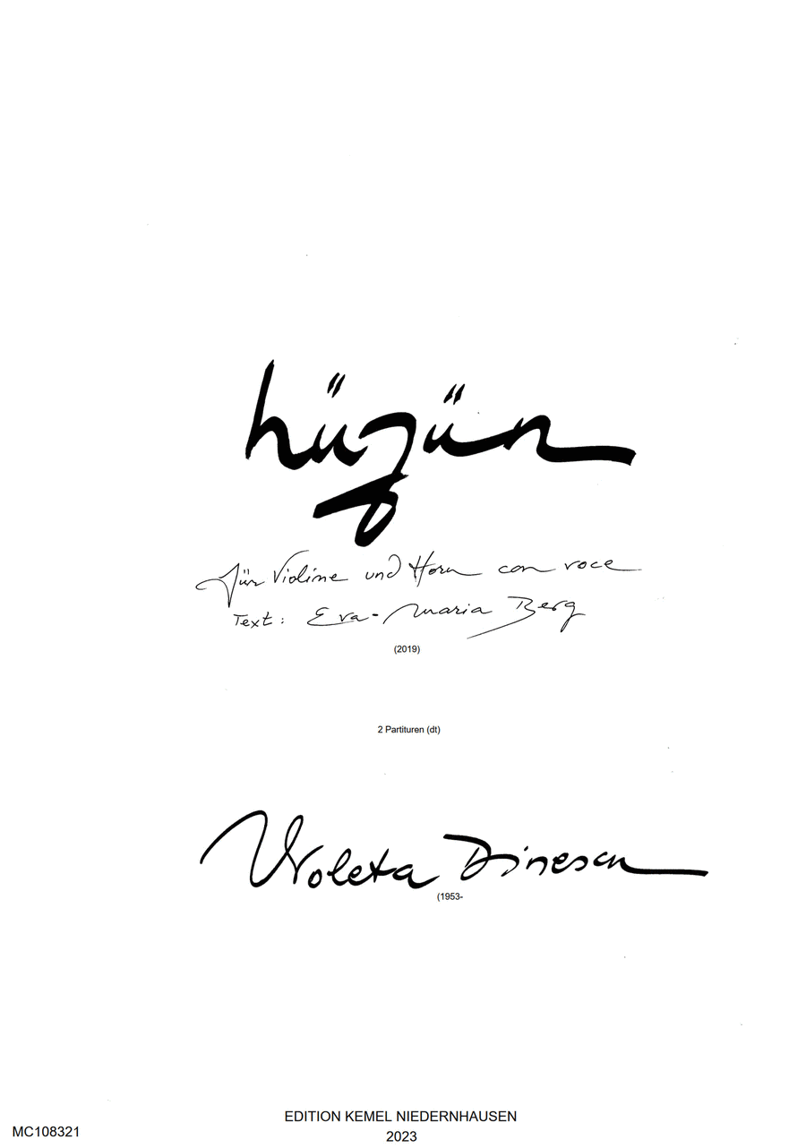 Hüzün Voice scores gallery preview page 1