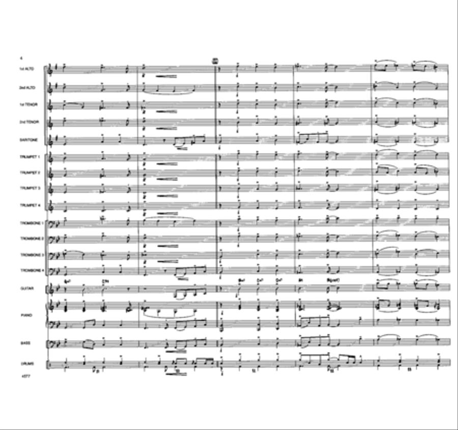 O Come, All Ye Faithful Jazz Ensemble scores gallery preview page 5