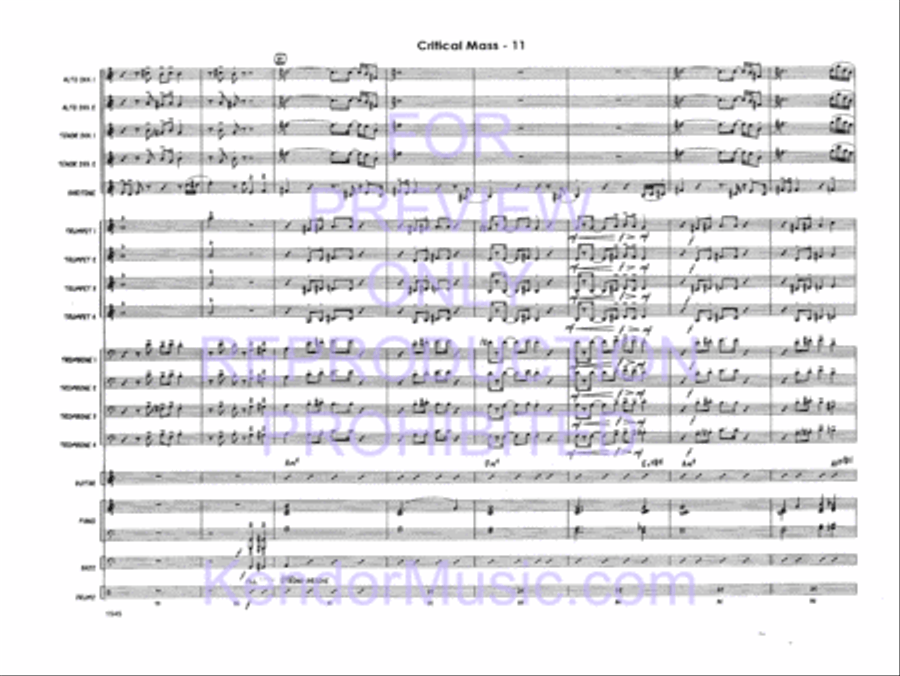 Critical Mass Critical Mass Jazz Ensemble scores gallery preview page 13