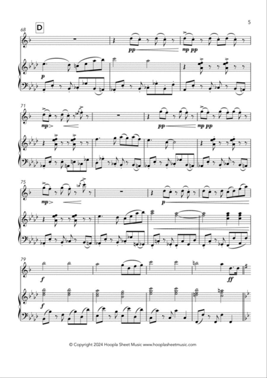 Battle Hymn of the Republic (Rock Style) Alto Saxophone scores gallery preview page 5
