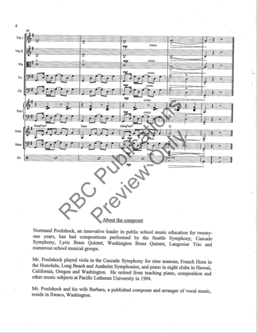Cliche Cliche String Orchestra scores gallery preview page 9
