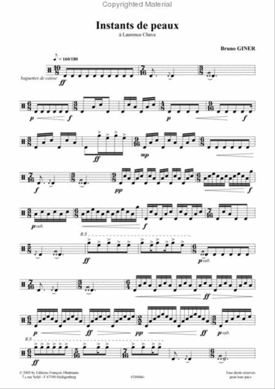 Instants de peaux Instants de peaux Percussion scores gallery preview page 2